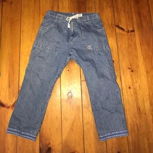 Old school jean capris